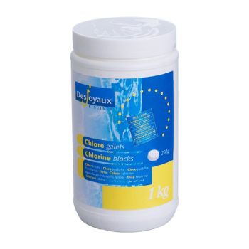 Desjoyaux počasi topne klor tablete 250 g, 1 kg