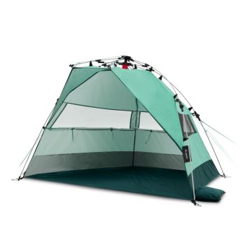 Plažni senčnik Qeedo Quick Bay Mint – hitro postavljiv z zaščito UPF 80+