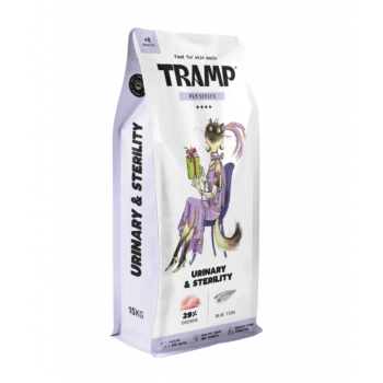 Tramp Fly Urinary&amp;Sterility - Specializirana suha hrana za mačke za podporo zdravju sečil in steriliziranih mačk, 15 kg