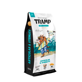 Tramp Nono Exquisite Articular&amp;Sterility - Suha hrana za sterilizirane pse in podporo sklepom, 3 kg