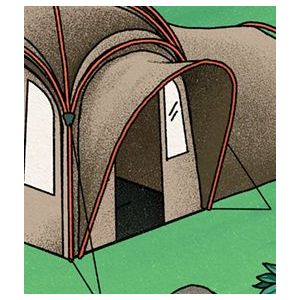 Nadstrešek za modularni kamp sistem MOD 250