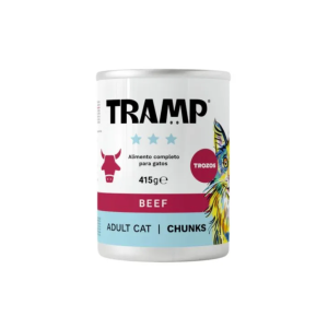 Tramp 3* Cat Chunks Beef - Kosi govedine za odrasle mačke, 8 x 415 g